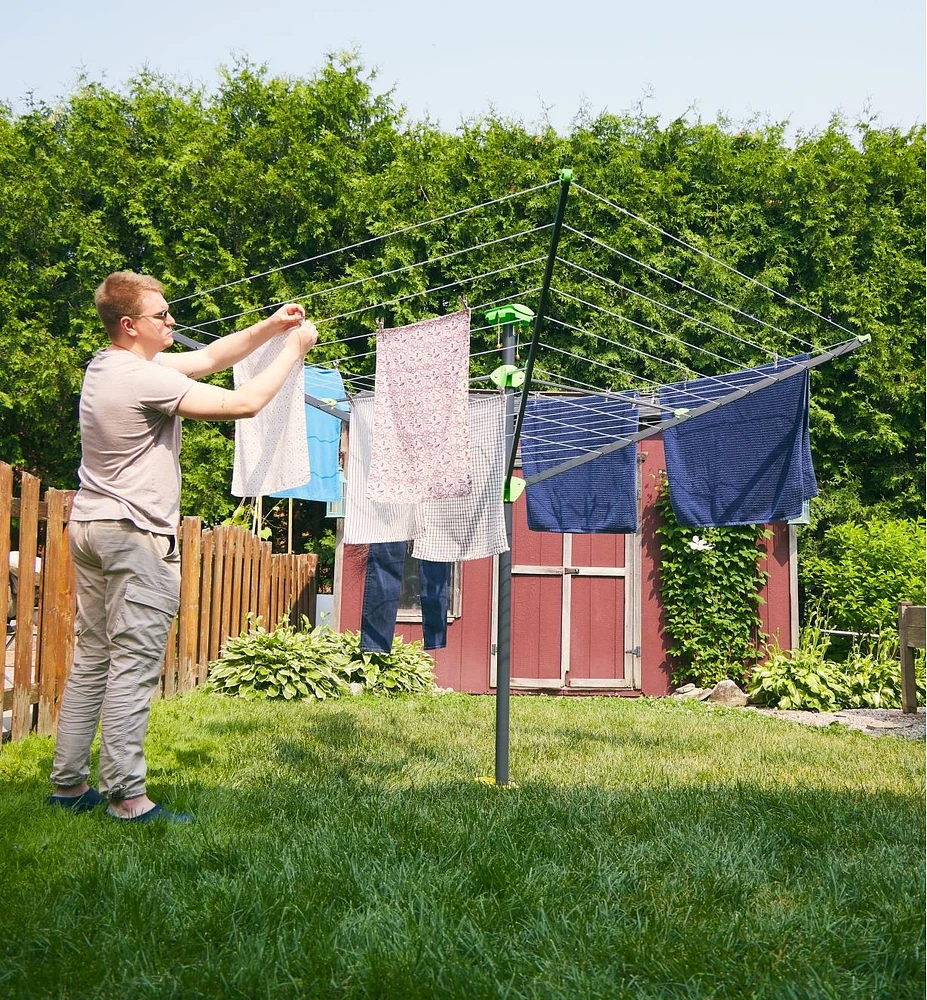 Séchoir parapluie d'extérieur