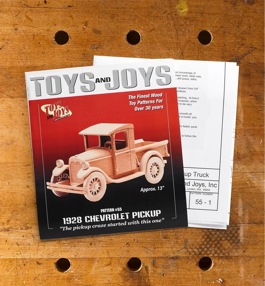 1928 Chevrolet Pickup Truck Toy Plan