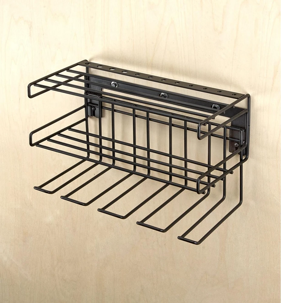 Wall-Mount Tool Storage Rack