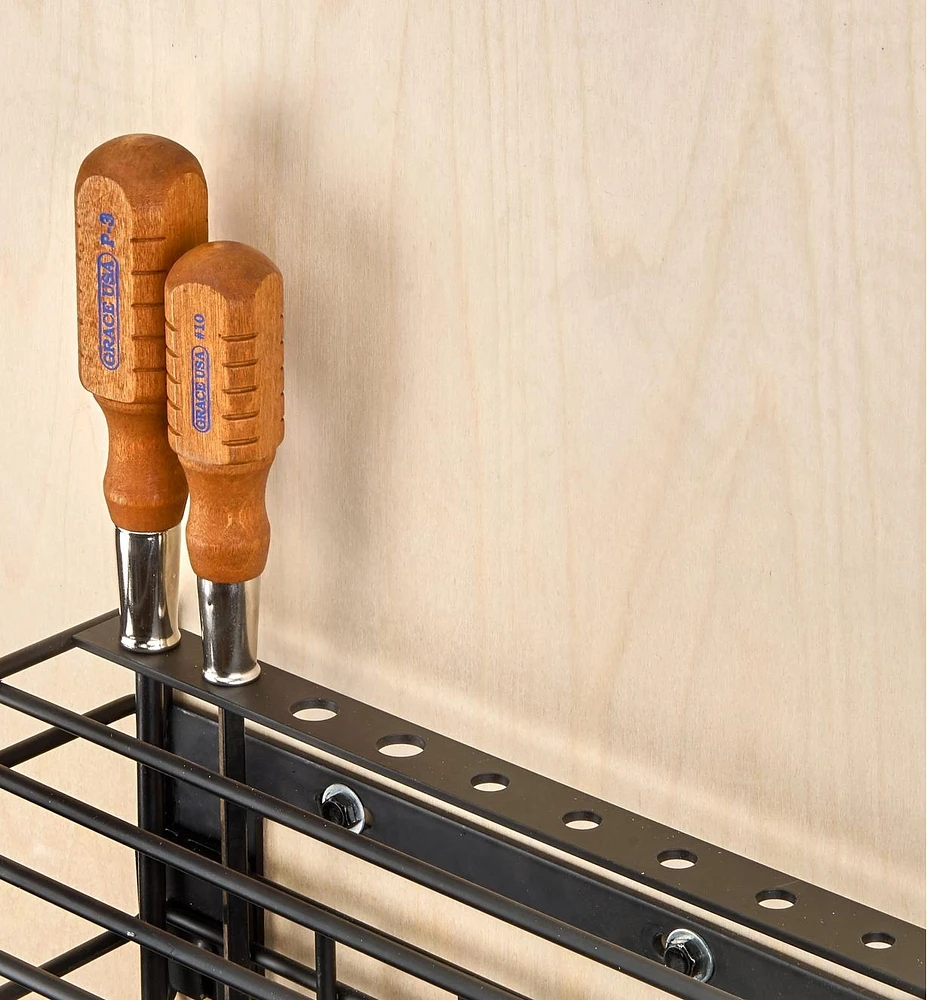 Wall-Mount Tool Storage Rack