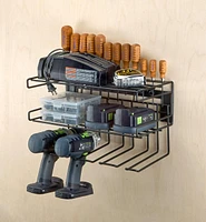 Wall-Mount Tool Storage Rack