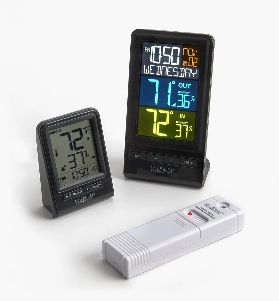 Dual-Display Indoor/Outdoor Weather Station