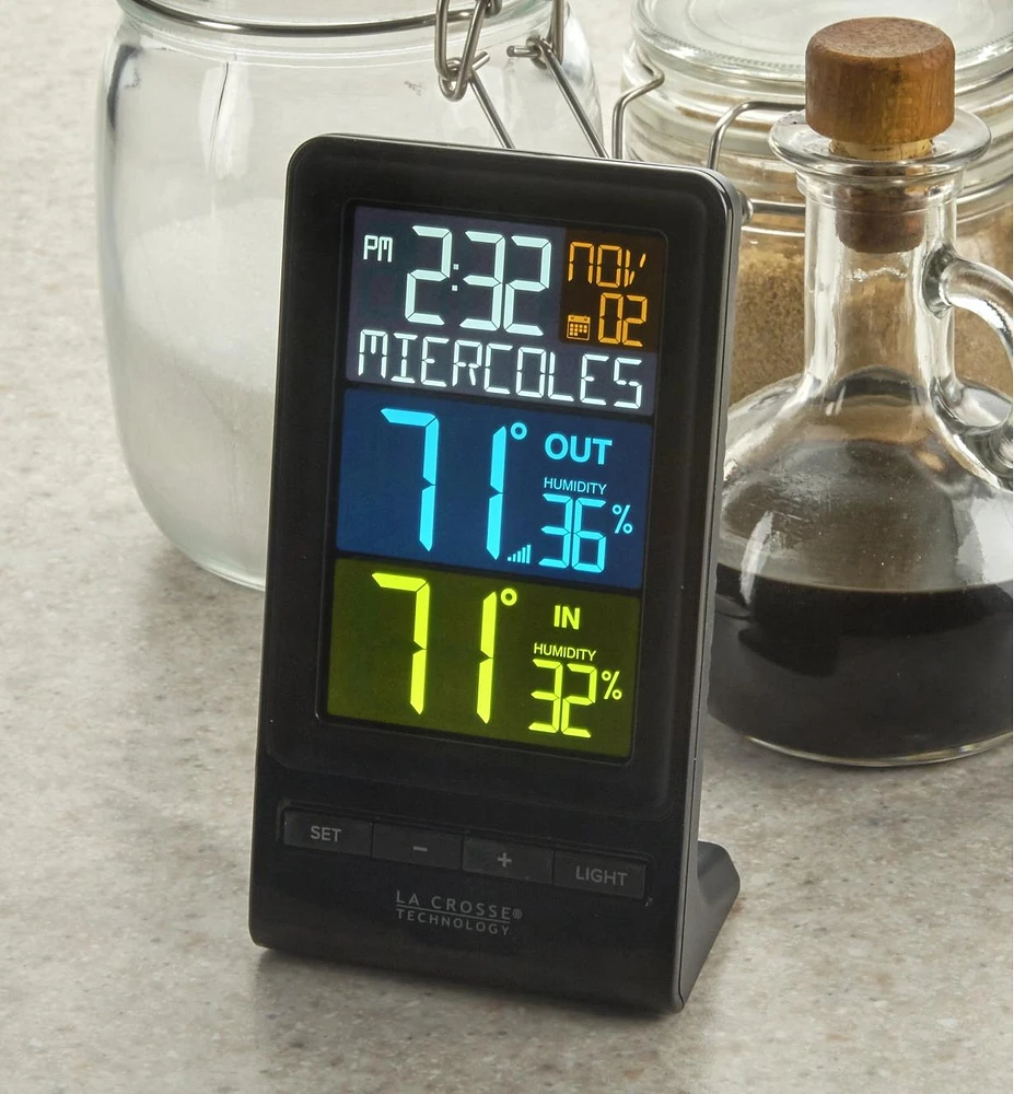 Dual-Display Indoor/Outdoor Weather Station