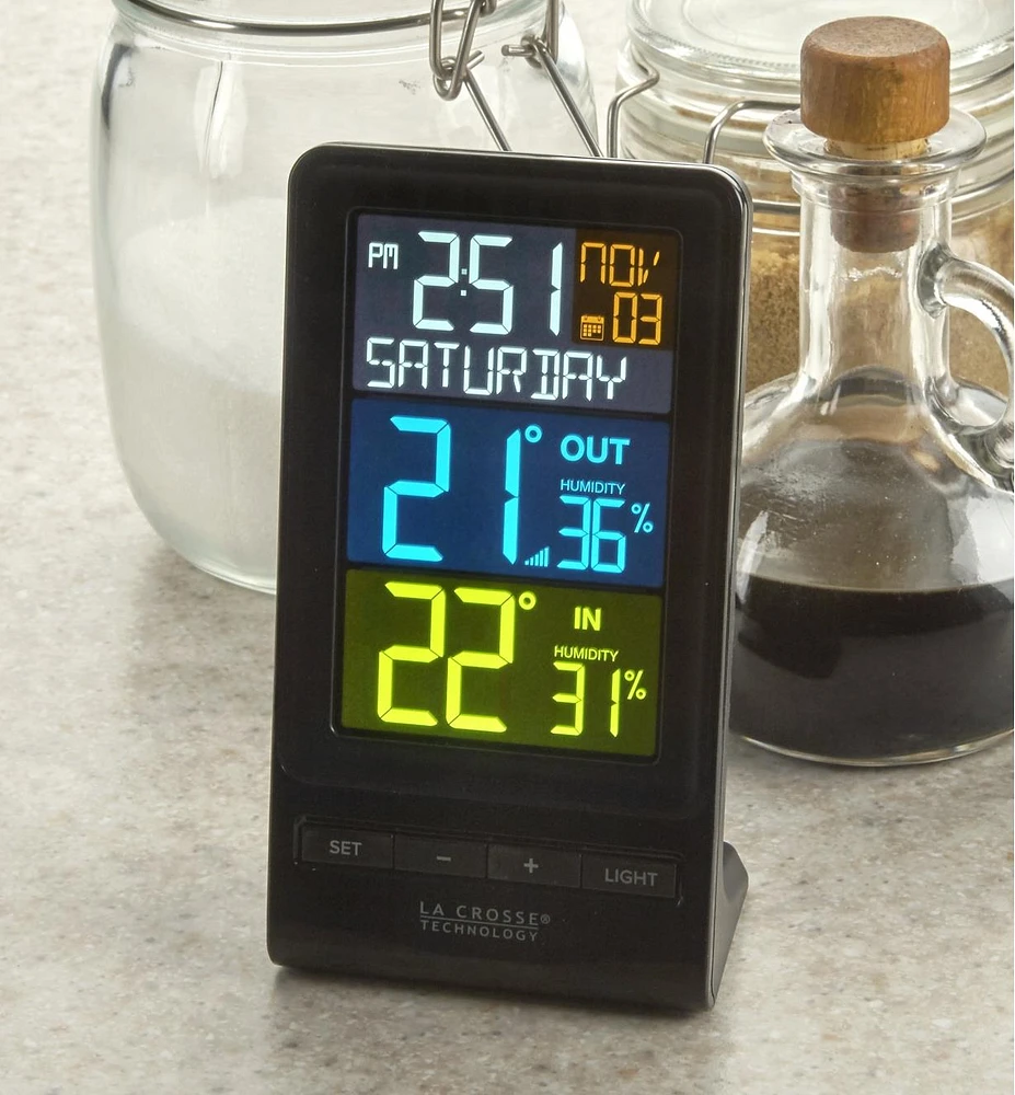 Dual-Display Indoor/Outdoor Weather Station