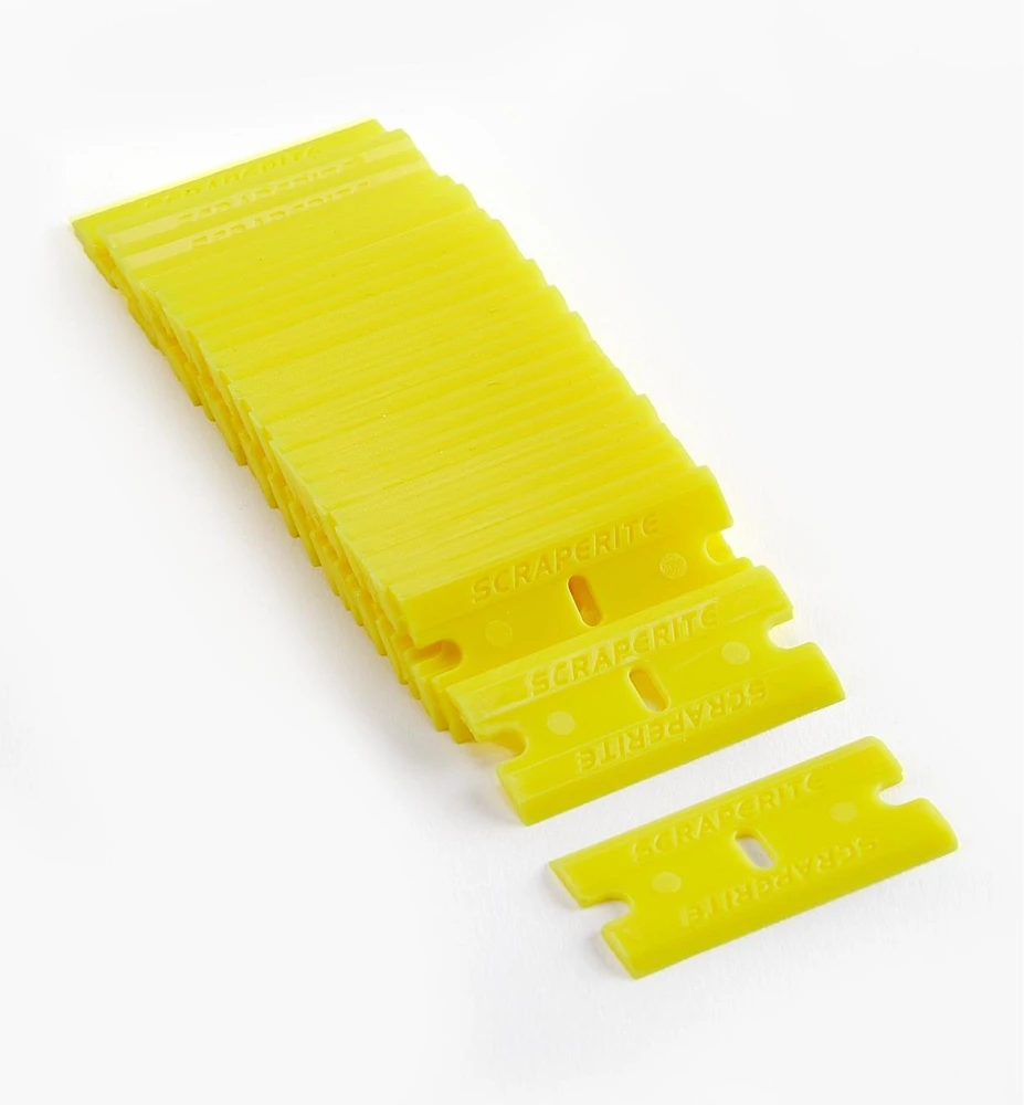 Yellow Plastic Razor Blades