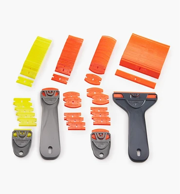 Complete Plastic Razor Blade Scraping Set