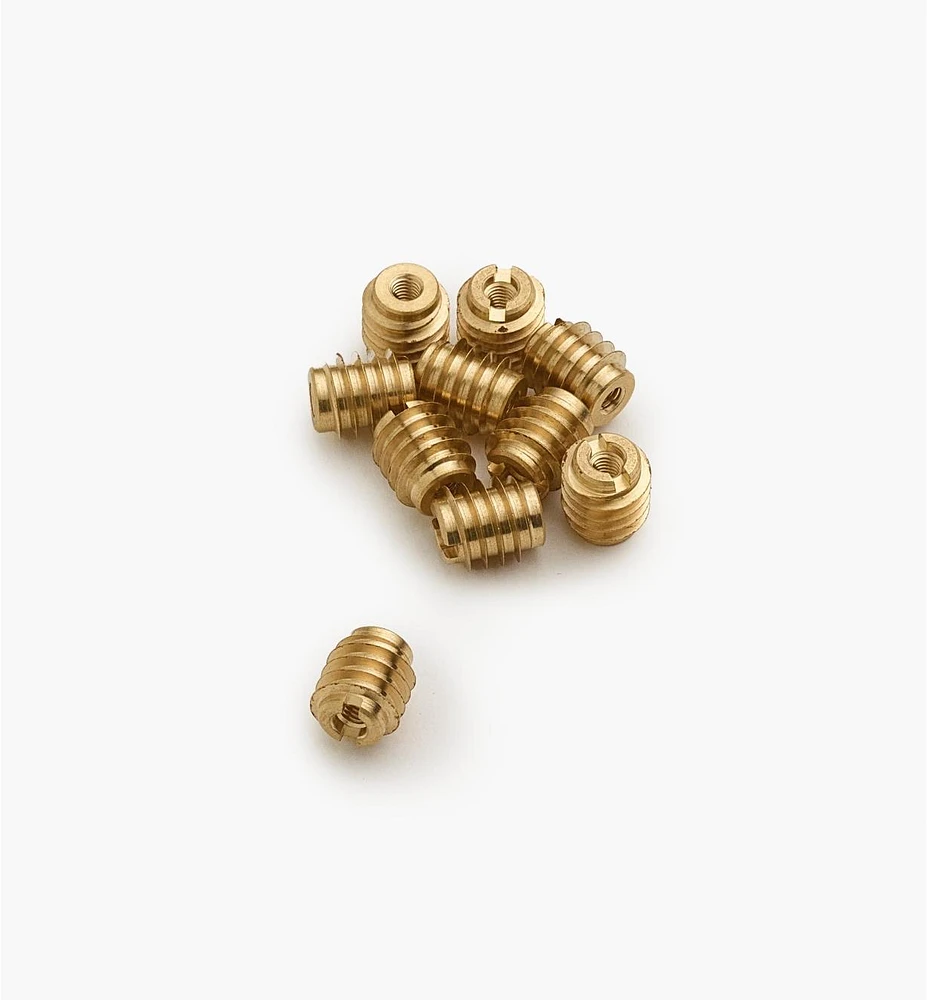 M3-0.5 Brass Knife-Edge Insert Nuts