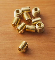 M6-1.0 Brass Knife-Edge Insert Nuts