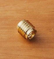 M10-1.5 Brass Knife-Edge Insert Nut