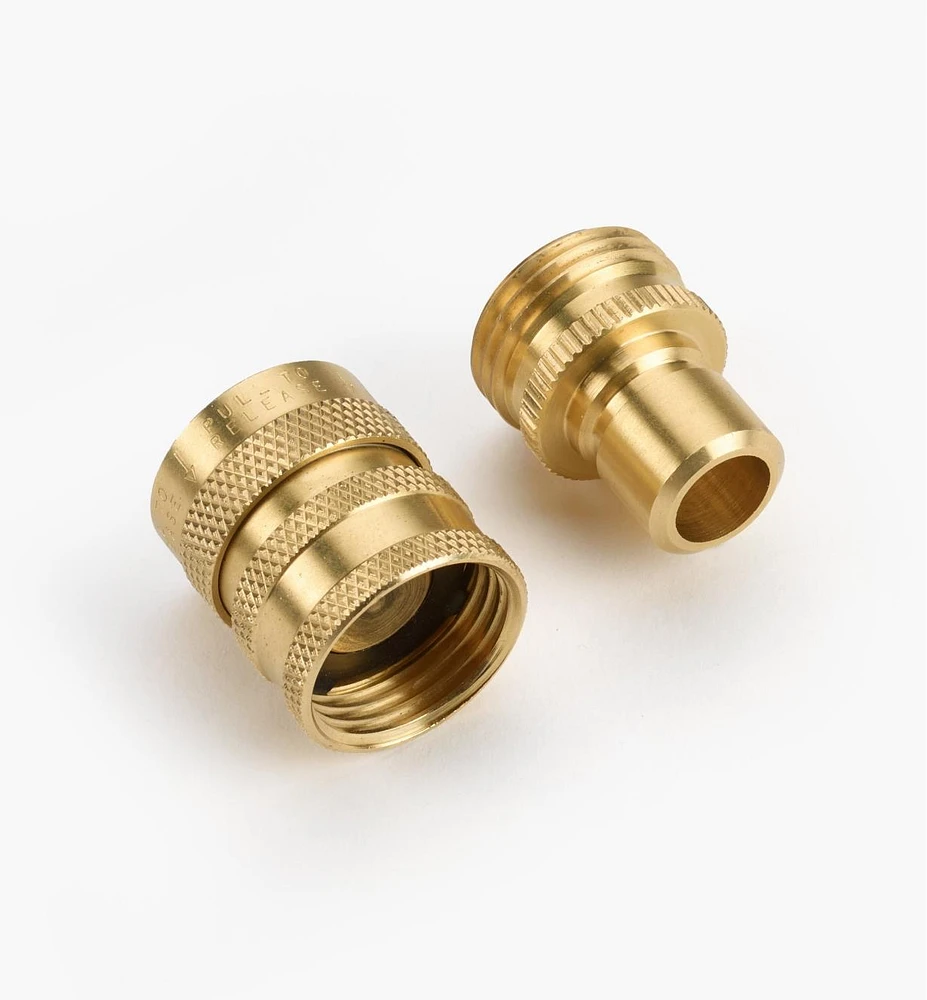 Brass Quick Connect Set with Water Stop