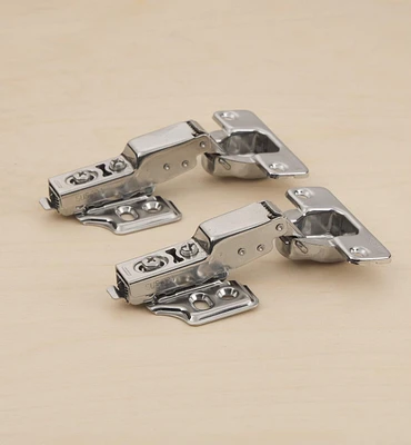 Stainless-Steel Euro-Style Cup 105° Half-Overlay Hinges