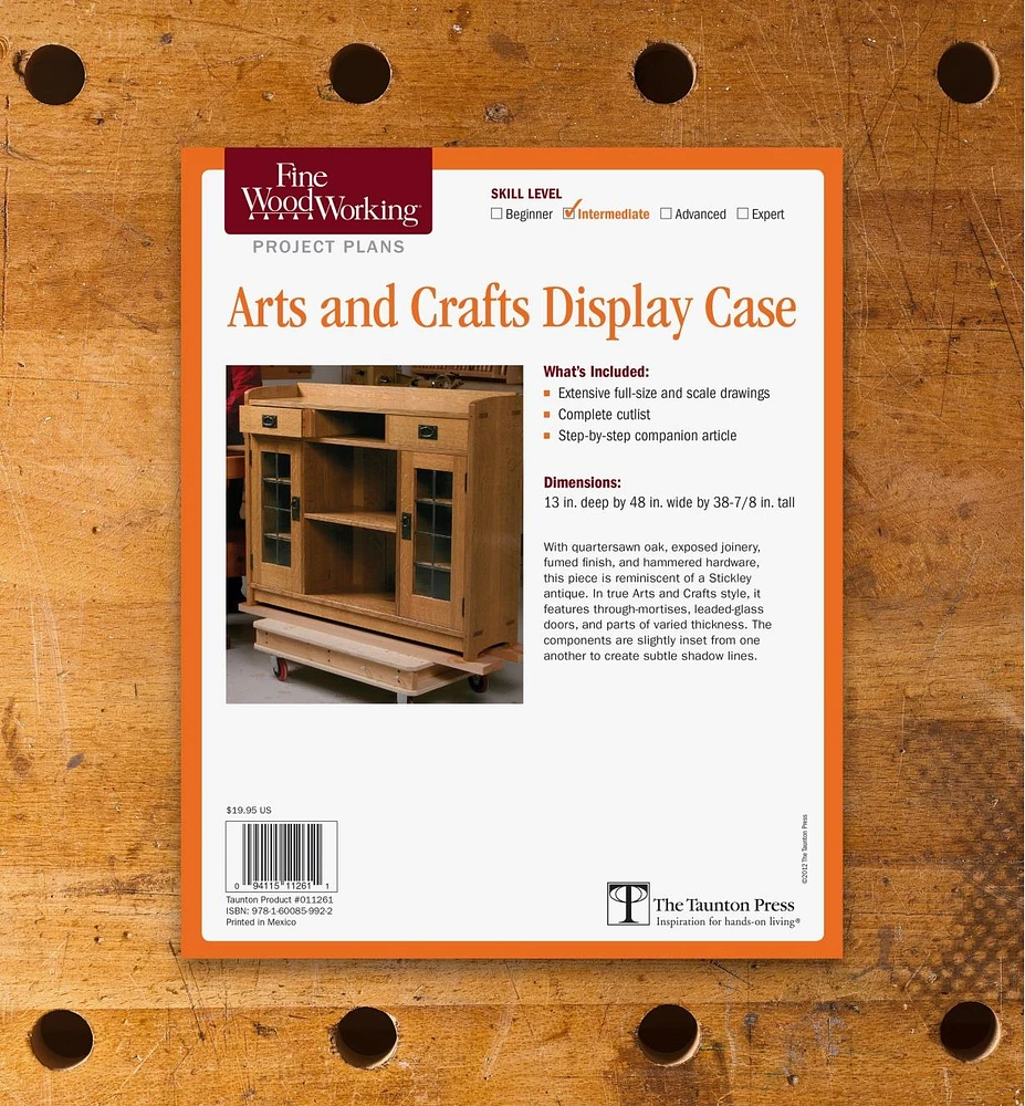 Arts and Crafts Display Case Plan