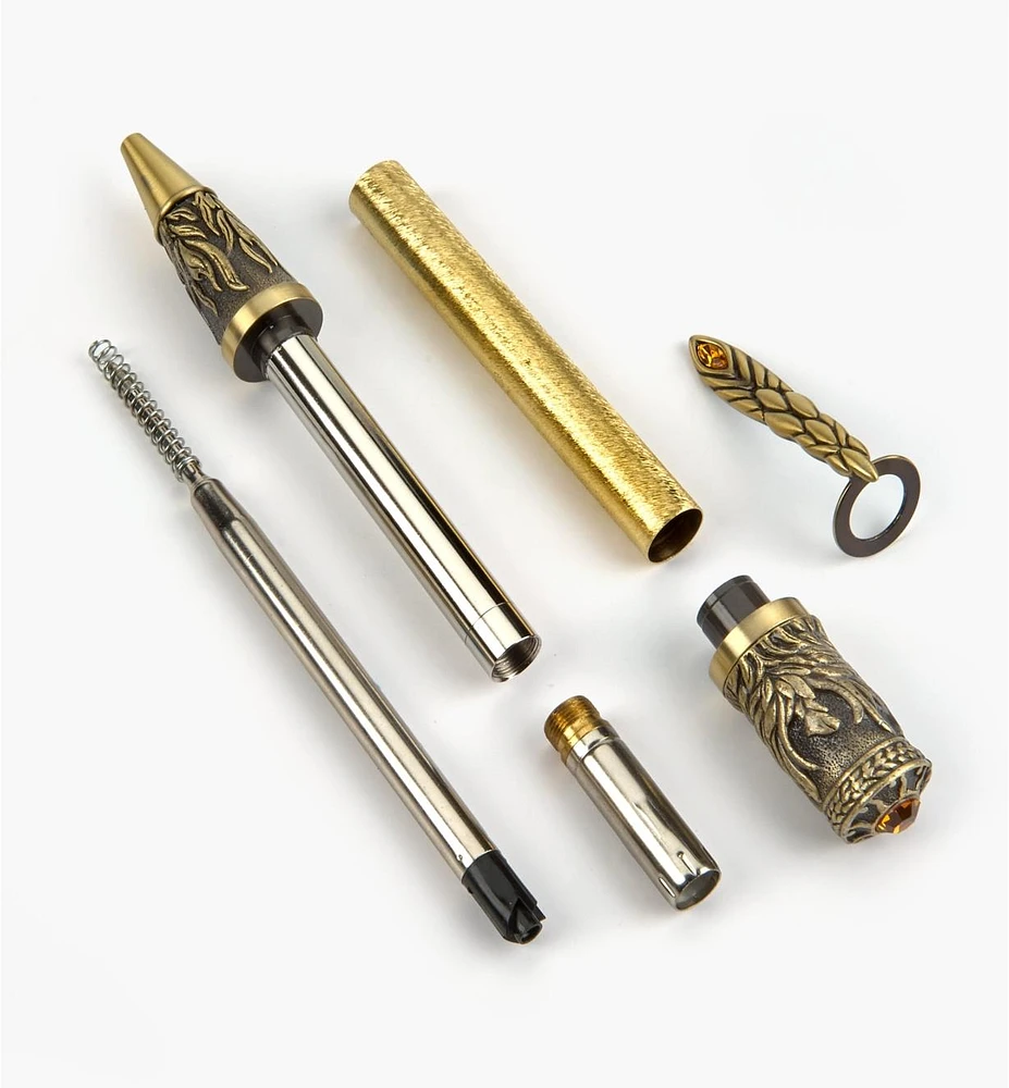 Phoenix Rising Ballpoint Twist Pen Hardware