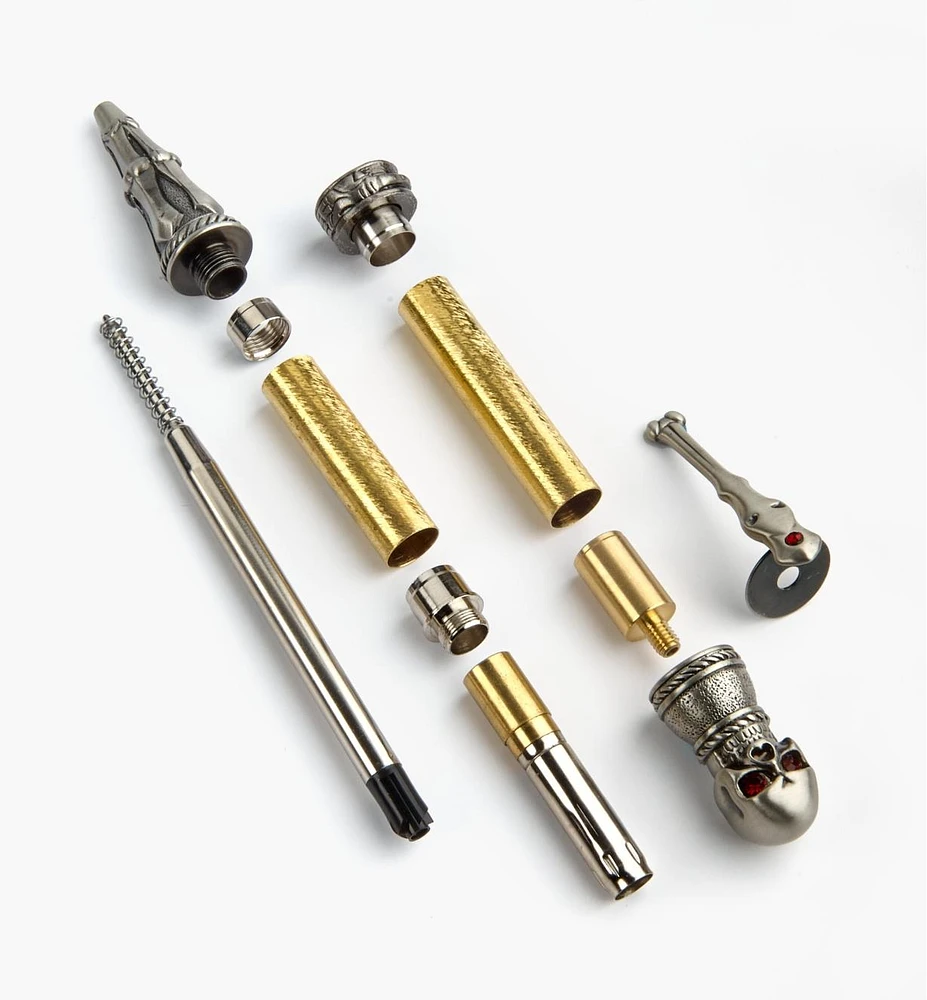 Skull Ballpoint Twist Pen Hardware