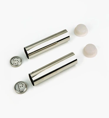 Turned Salt & Pepper Shaker Set Hardware