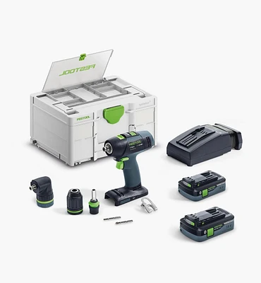 Festool Cordless Drill T18+3 HPC 4,0 Set