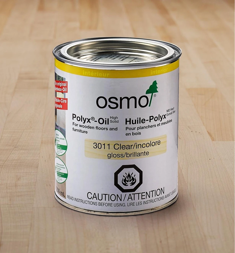 Huile-cire dure Osmo Polyx, brillante