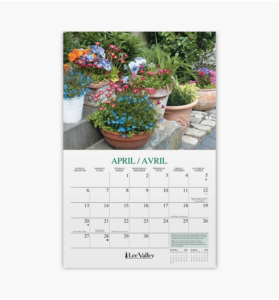 Lee Valley 16-Month Gardening Calendar