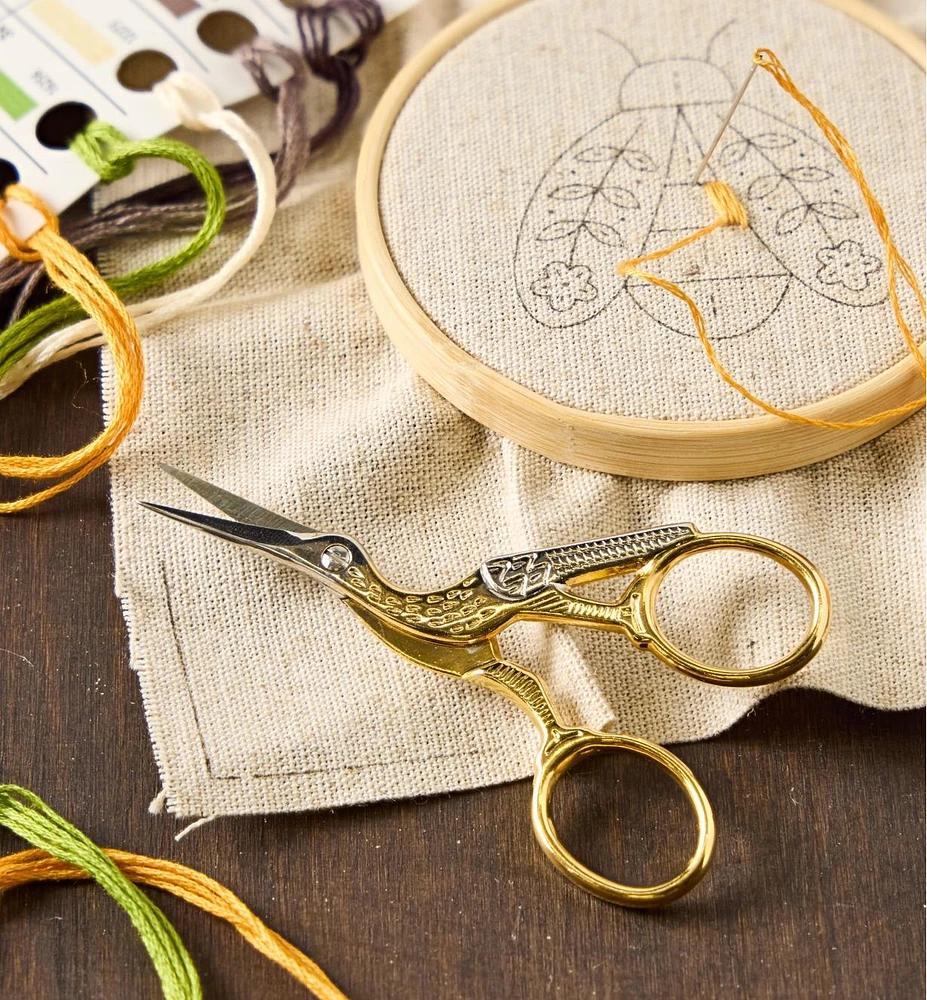 Gold-Plated Stork Scissors