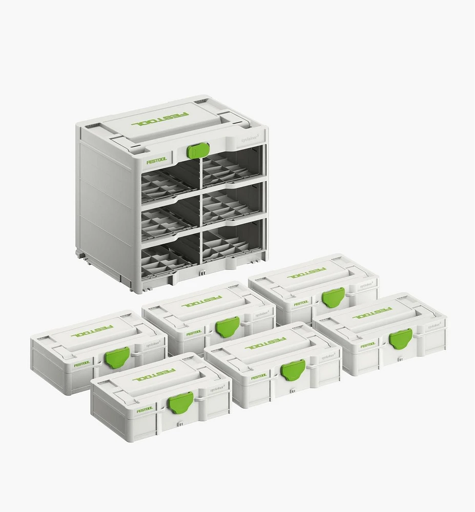 Festool Systainer³ Rack SYS3-RK/6 M 337-Set