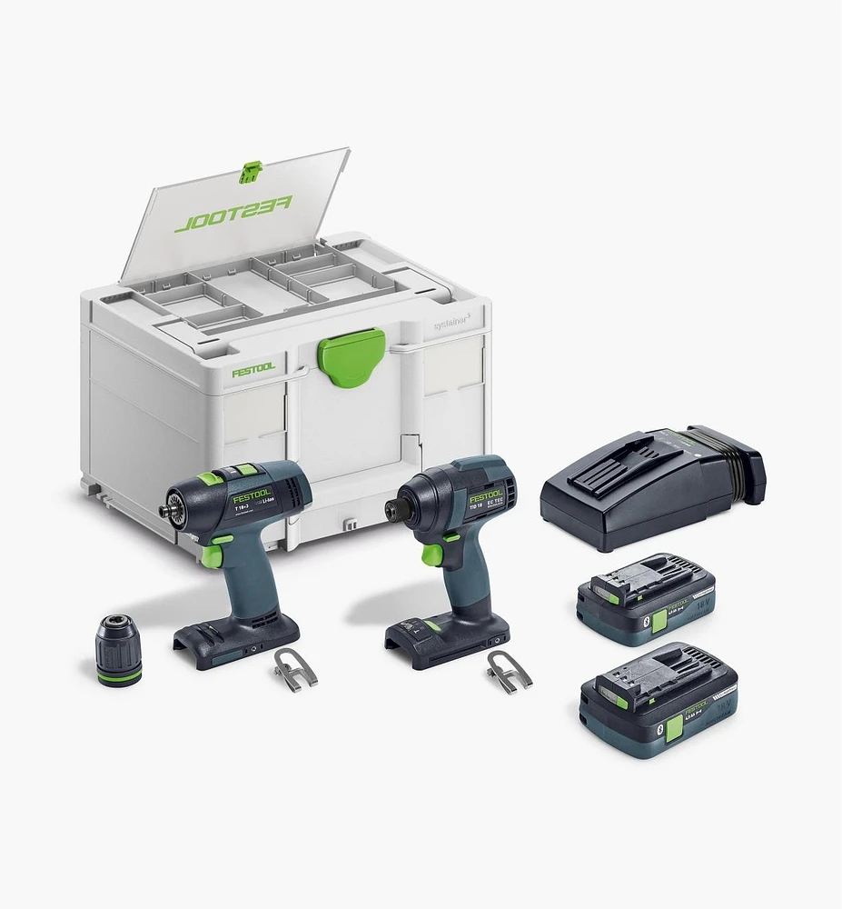 Festool Impact Driver & Drill Set TID18 HPC 4,0I-Set T18