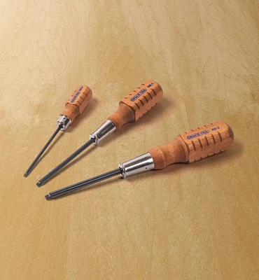 Set of 3 Grace USA Gunsmith-Style Square-Recess Screwdrivers