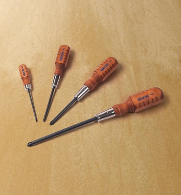 Set of 4 Grace USA Gunsmith-Style Phillips Screwdrivers