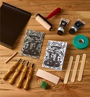 Trousse-projet pour linogravure et impression