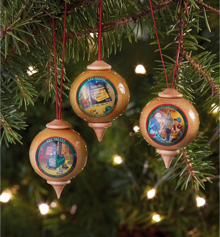 Set of 3 Lee Valley Ornaments