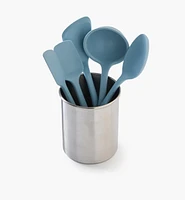 5-Pc. Utensil Set & Stainless-Steel Holder