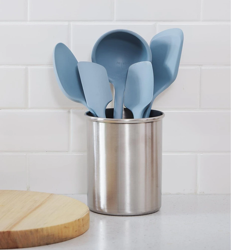 5-Pc. Utensil Set & Stainless-Steel Holder