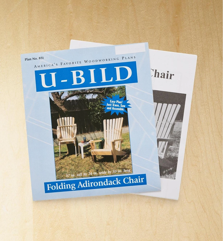 Folding Adirondack Chair Plan