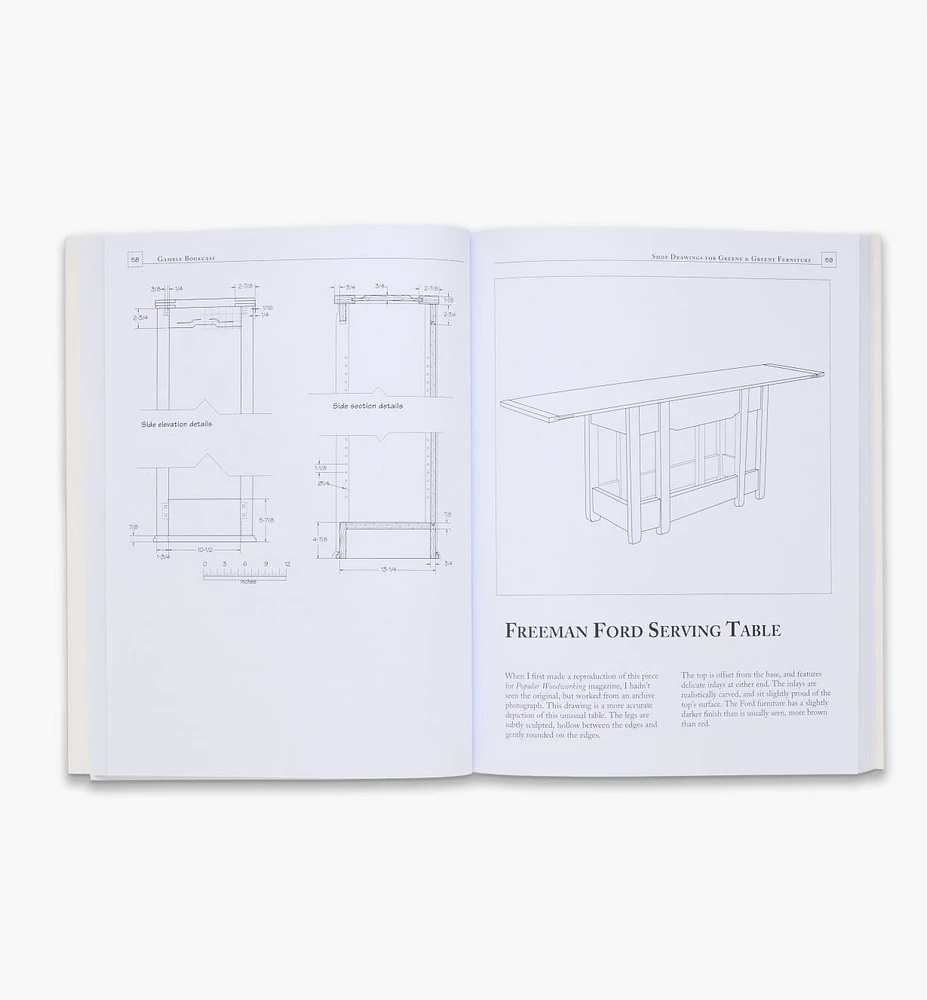 Shop Drawings for Greene & Greene Furniture