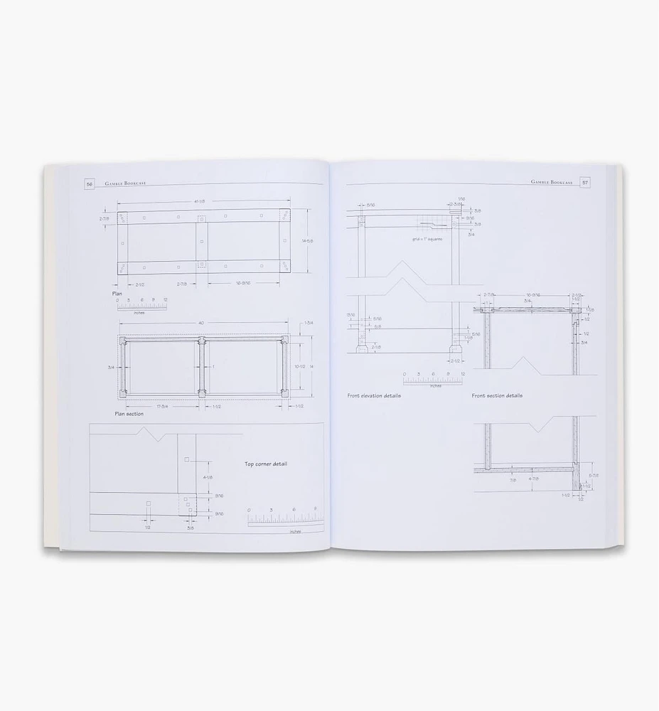 Shop Drawings for Greene & Greene Furniture