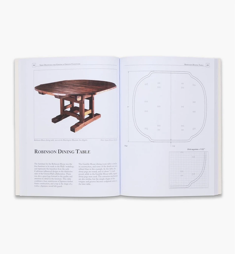 Shop Drawings for Greene & Greene Furniture