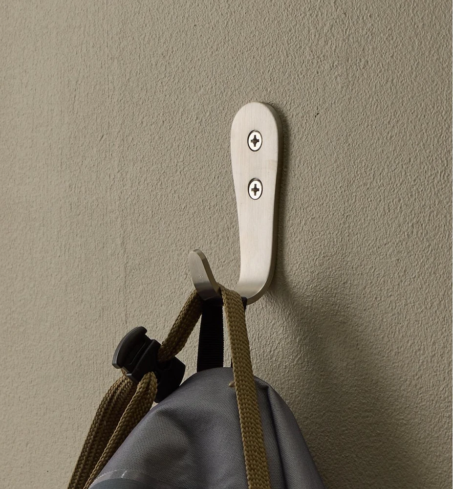 Stainless-Steel Single Round Utility Hook