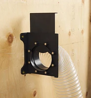 4" Magnetic Mountable Blast Gate with Tapered Collar