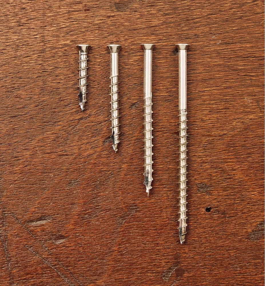 305 Stainless-Steel #7 Finishing-Head Screws