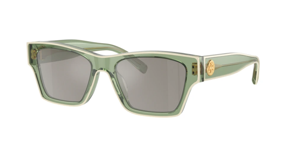 Tory Burch Woman Transparent Green & Ivory