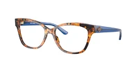 Tory Burch Woman Blue Flake Tortoise