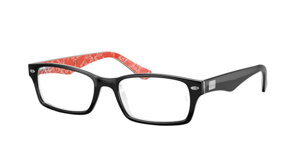 Ray-Ban Unisex Black On Red