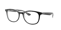 Ray-Ban Unisex Black On Transparent