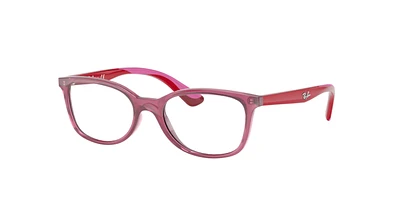 Ray-Ban Jr Unisex Transparent Red