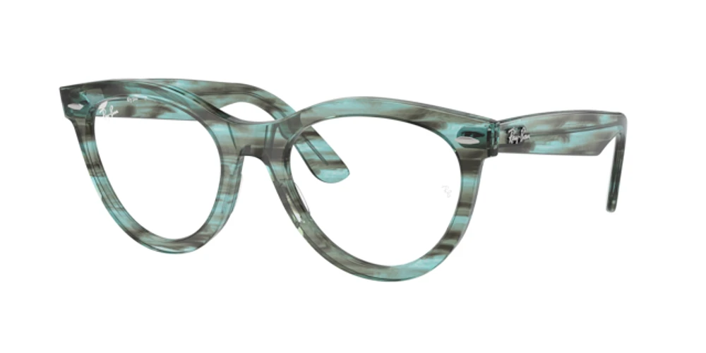 Ray-Ban Unisex Striped Transparent Green