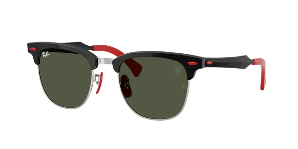 Ray-Ban Unisex Brushed Black On Silved