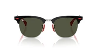 Ray-Ban Unisex Brushed Black On Silved