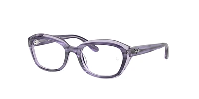 Ray-Ban Woman Striped Violet On Transparent Violet