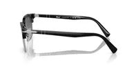 Persol Unisex Black, Silver