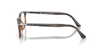 Persol Man Striped Grey, Gradient Brown