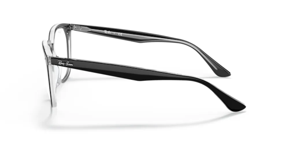 Ray-Ban Unisex Black On Transparent